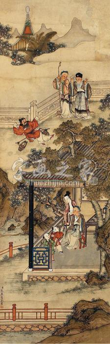 焦秉贞人物立轴纸本字画之家