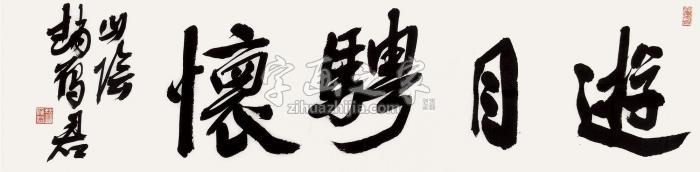 赵雁君行书横披纸本字画之家