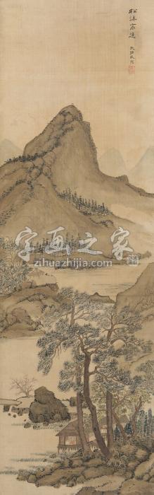 盛懋（款）松溪高逸立轴绢本字画之家