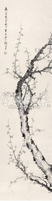 袁克定墨梅图立轴水墨纸本字画之家