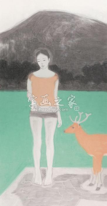 黄丹2012年作隔岸纸本设色字画之家