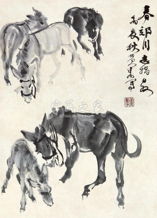 黄胄群驴字画之家