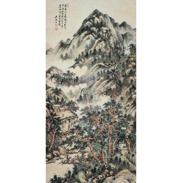 吴琴木《柴门清话》立轴字画之家