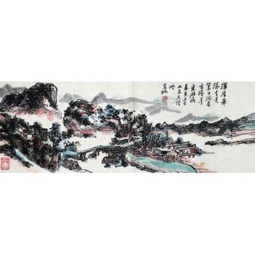 黄宾虹《山水》横披字画之家