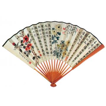 王雪涛等《花卉》扇面