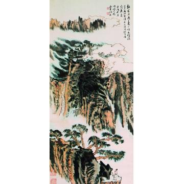 陆俨少1982年作山水立轴字画之家