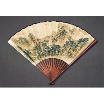 王二水1925年作仿王翚山水成扇字画之家