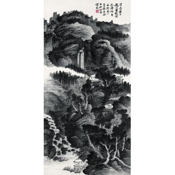 萧愻山水立轴字画之家