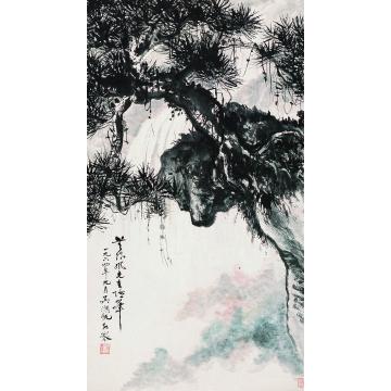 吴湖帆一九六四年作无限风光在险峰立轴