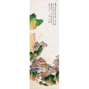 溥儒青山高楼立轴字画之家