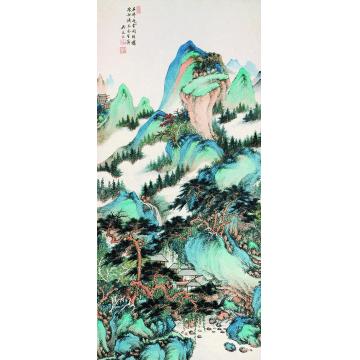 吴琴木深山闲居立轴