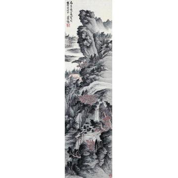 肖谦中深山寻幽立轴