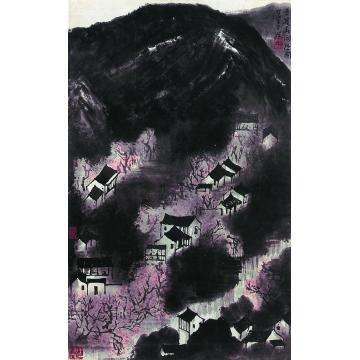 李可染杏花春雨江南镜心