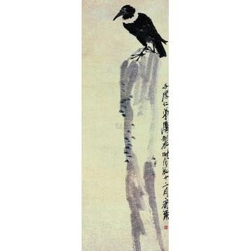 齐白石精卫立轴