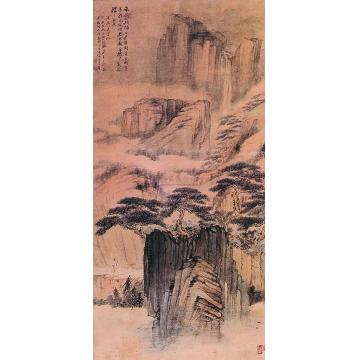 张大千山水立轴字画之家