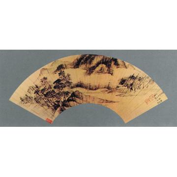 米襄仿海岳山水扇面字画之家