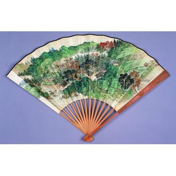 陶琳秋山隐居图扇面