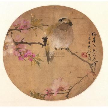 任伯年花鸟扇面字画之家