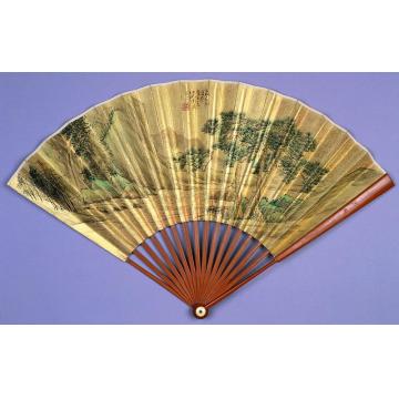 吴谷祥高隐图扇面