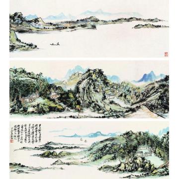 黄宾虹山水手卷字画之家