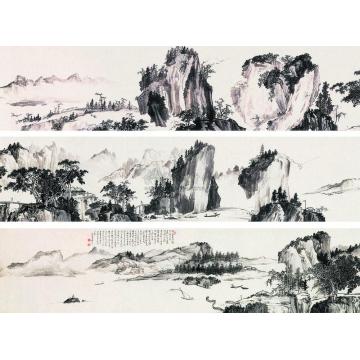 溥儒一九六二年作江山秋色手卷