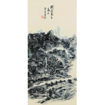 黄宾虹山水立轴字画之家