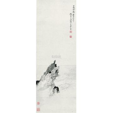 郑午昌一品当朝立轴