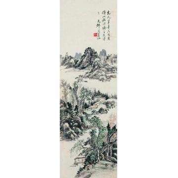 黄宾虹山水立轴字画之家