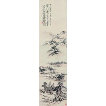 冯超然夏山图立轴