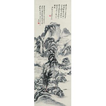 黄宾虹桐江江水立轴