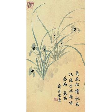 白蕉幽兰图轴字画之家