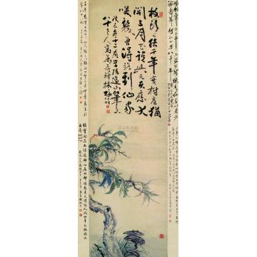 罗烜万寿禅林立轴