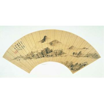 李流芳山水扇面