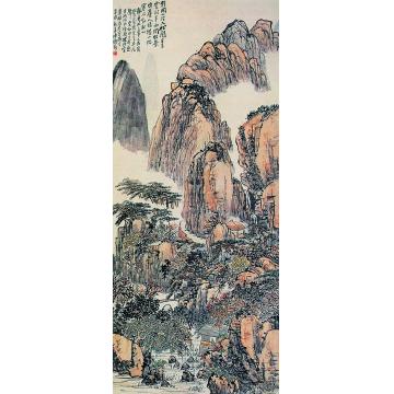 陈师曾山径松关图立轴字画之家