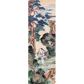 徐操草圣观舞图立轴