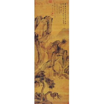 沈宗敬1700年作乔松响泉图立轴字画之家