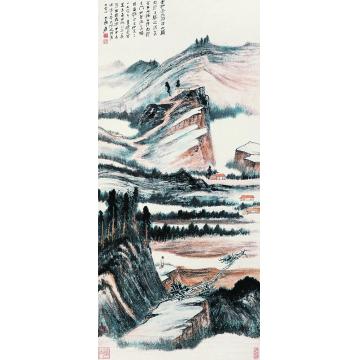 张大千甲申（1944年）作天水纪游立轴字画之家