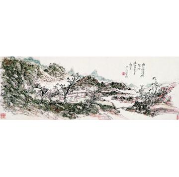 黄宾虹1946年作山水镜心