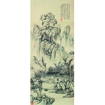 金城1926年作山居图立轴字画之家