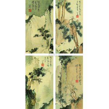 溥儒林泉逸致册页（十二开）