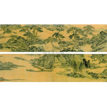 吴历壬午（1702）年作仿巨然山水图手卷