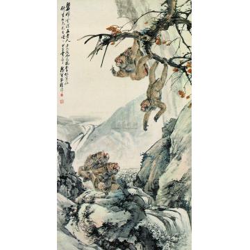 程璋1924年作封侯图立轴字画之家