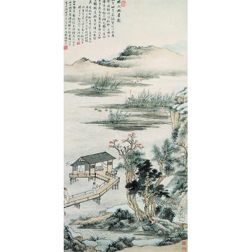 冯超然1931年作水次幽居图立轴字画之家