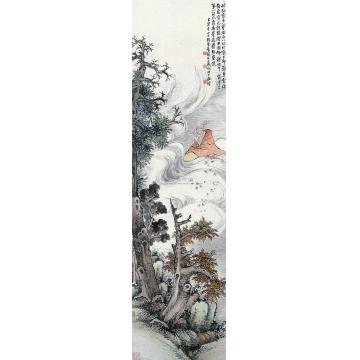 吴徵1925年作罗汉立轴