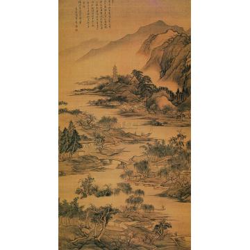 张宗苍1731年作江南春早图立轴字画之家