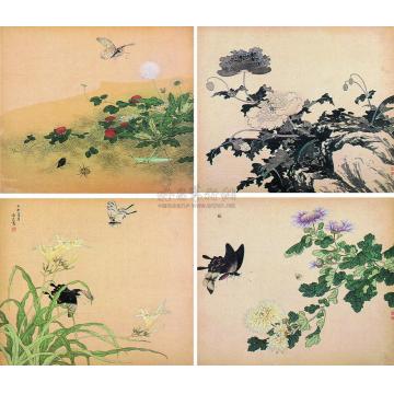 温良1462年作花卉草虫册页（十开选四）字画之家