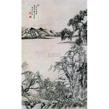 王翚丙戌(1706年)作山水立轴