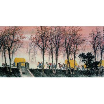 魏紫熙1972年作收获归来横幅字画之家