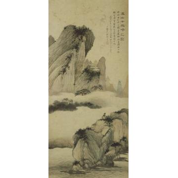 黎简清巫山十二峰轴