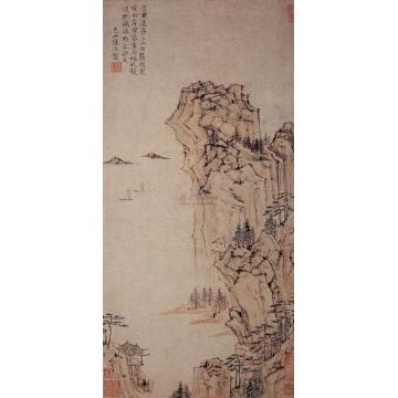 陆治明秋山图轴字画之家